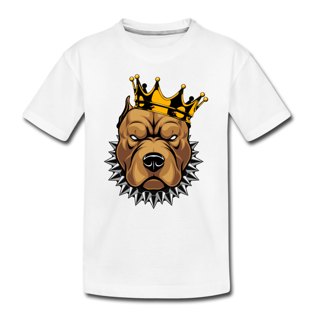 Pitbull Crown Kids T-Shirt - white