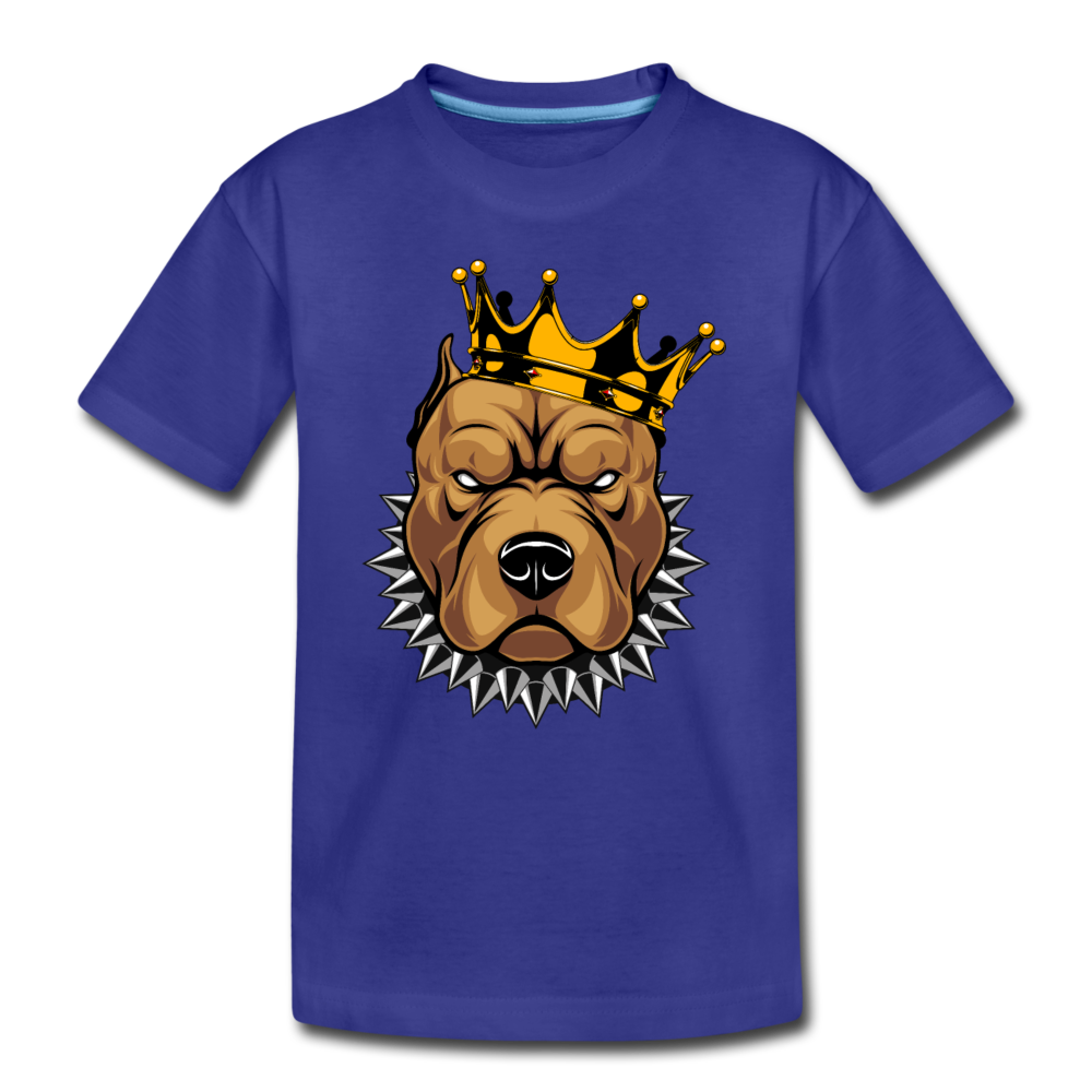 Pitbull Crown Kids T-Shirt - royal blue