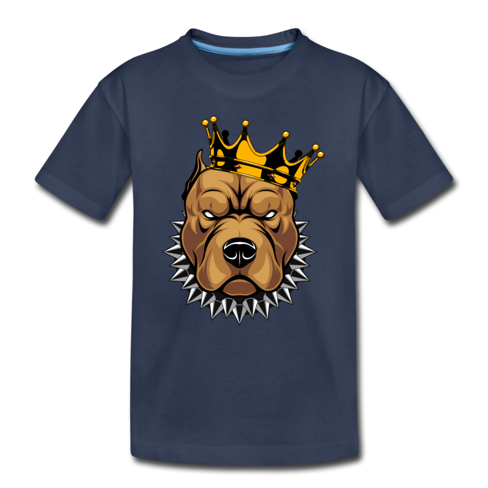 Pitbull Crown Kids T-Shirt - navy