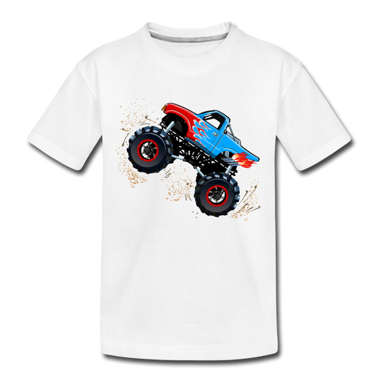 Monster Truck Kids T-Shirt - white