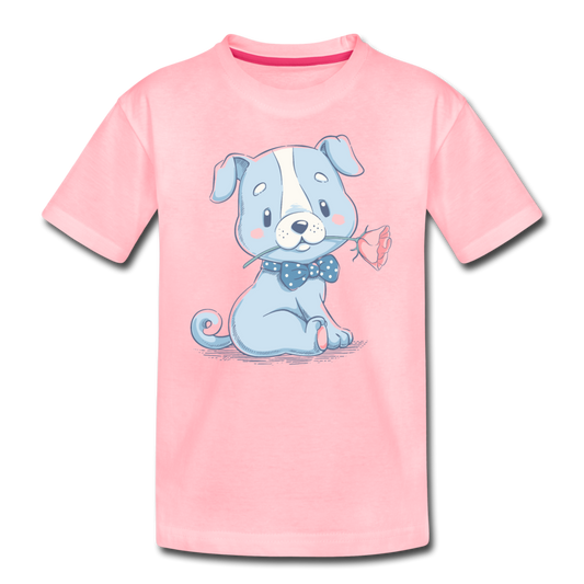 Puppy Rose Kids T-Shirt - pink