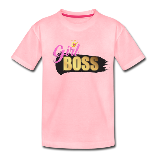 Girl Boss Kids T-Shirt - pink
