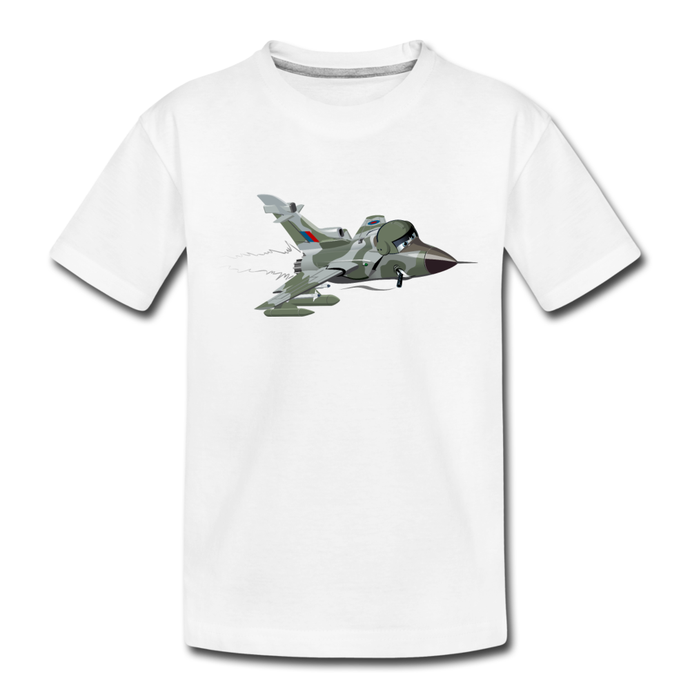 Fighter Jet Kids T-Shirt - white