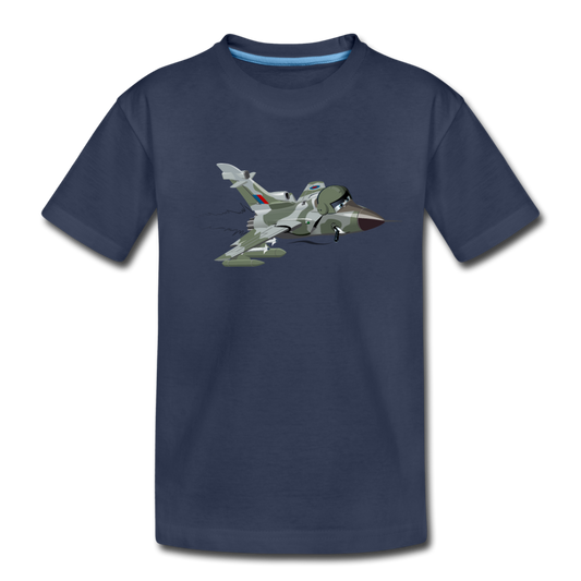 Fighter Jet Kids T-Shirt - navy