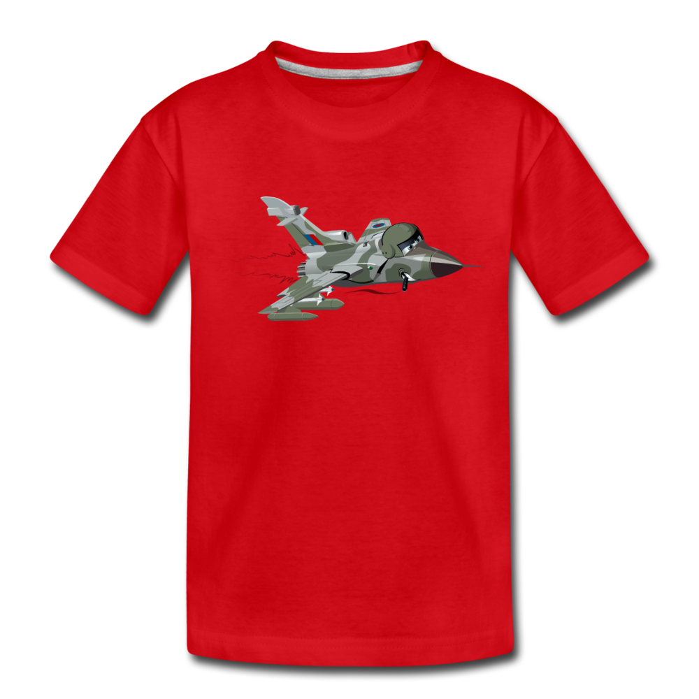 Fighter Jet Kids T-Shirt - red