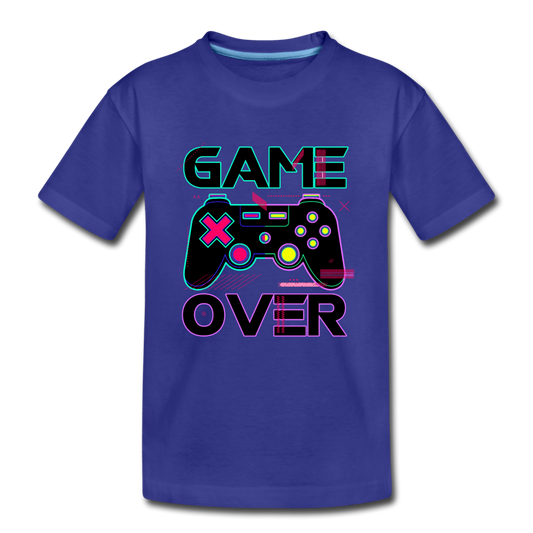 Game Over Gamer Kids T-Shirt - royal blue