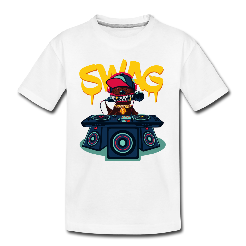 Swag DJ Kids T-Shirt - white