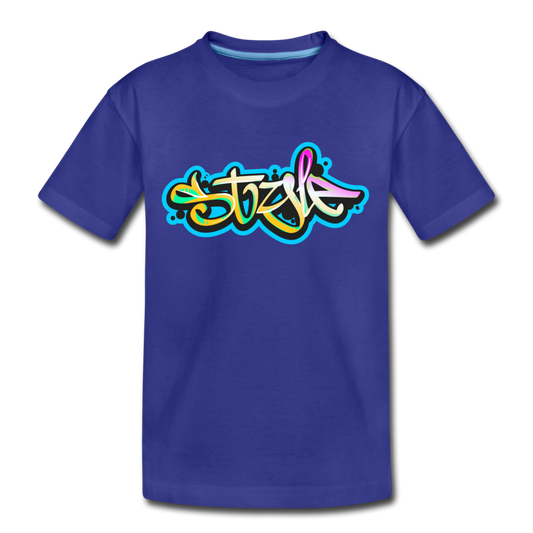 Style Graffiti Kids T-Shirt - royal blue