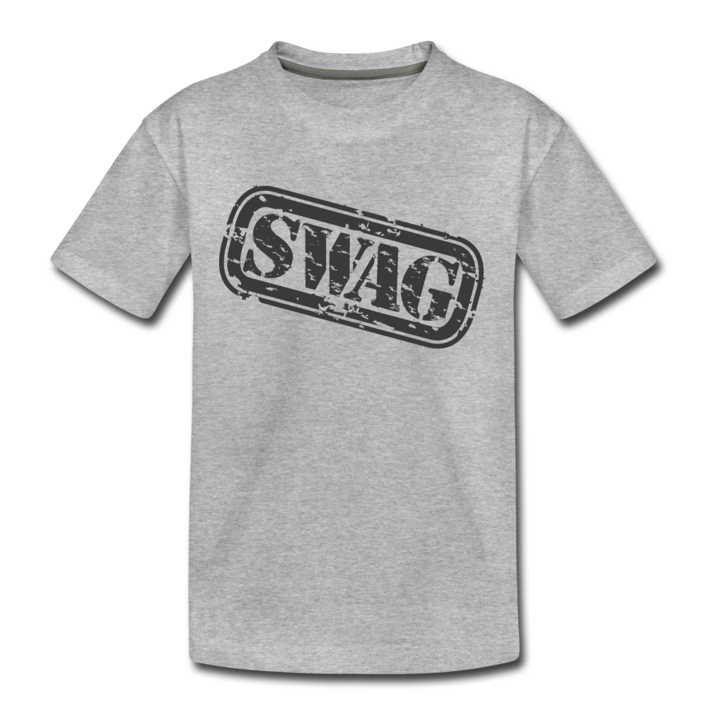 Swag Stamp Kids T-Shirt - heather gray