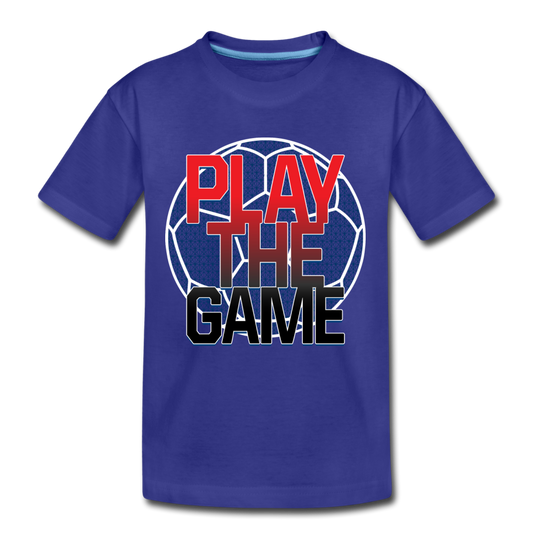 Play the Game Soccer Kids T-Shirt - royal blue