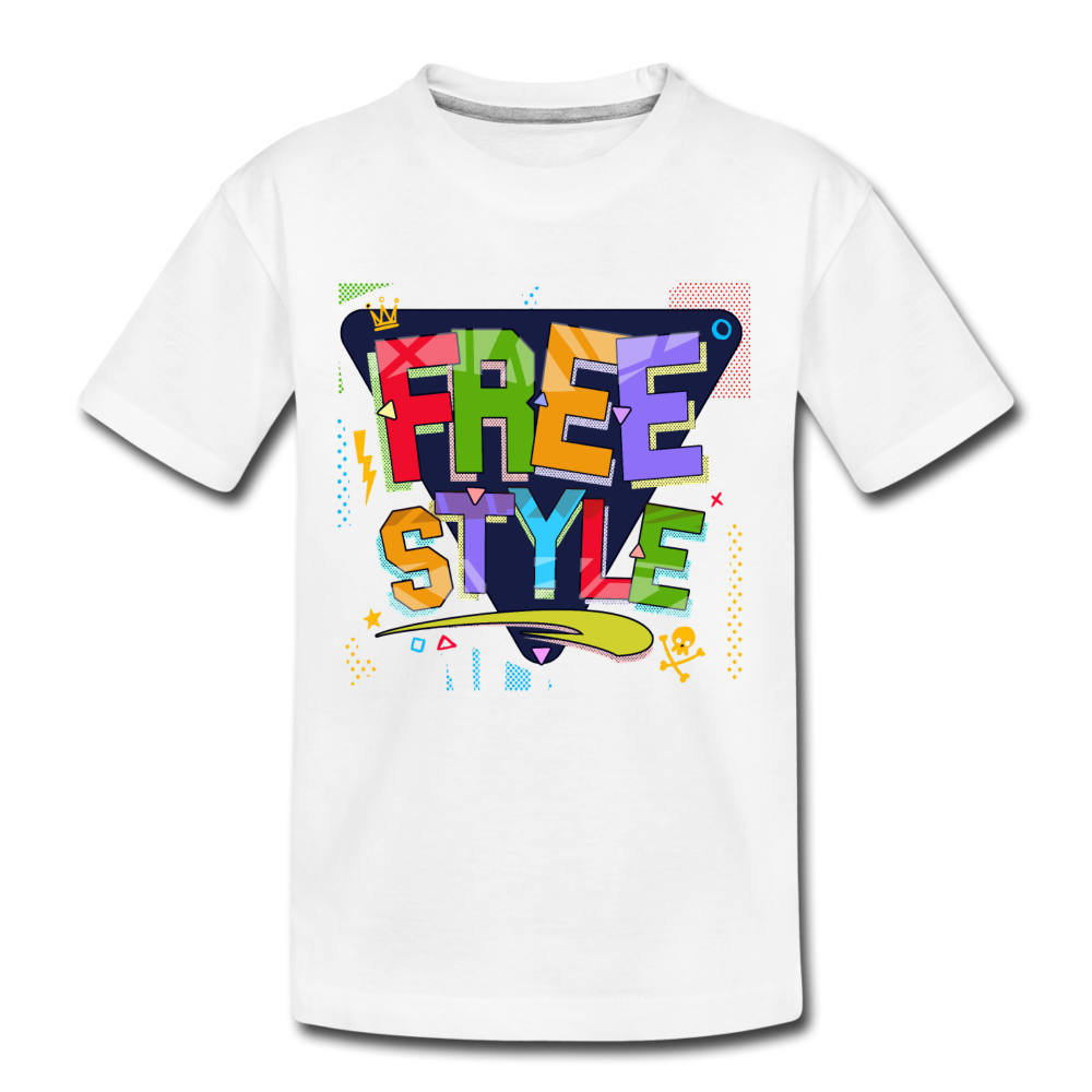 Free Style Kids T-Shirt - white
