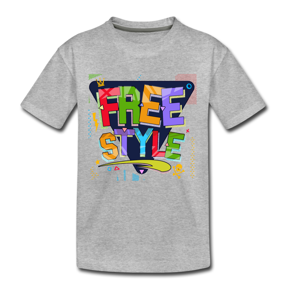Free Style Kids T-Shirt - heather gray