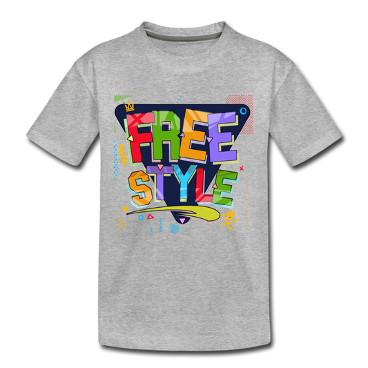 Free Style Kids T-Shirt - heather gray