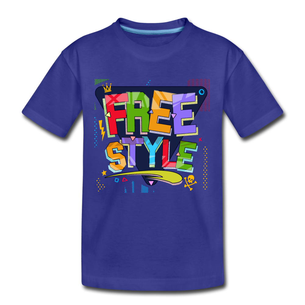 Free Style Kids T-Shirt - royal blue