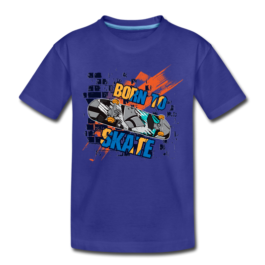 Born to Skate Kids T-Shirt - royal blue