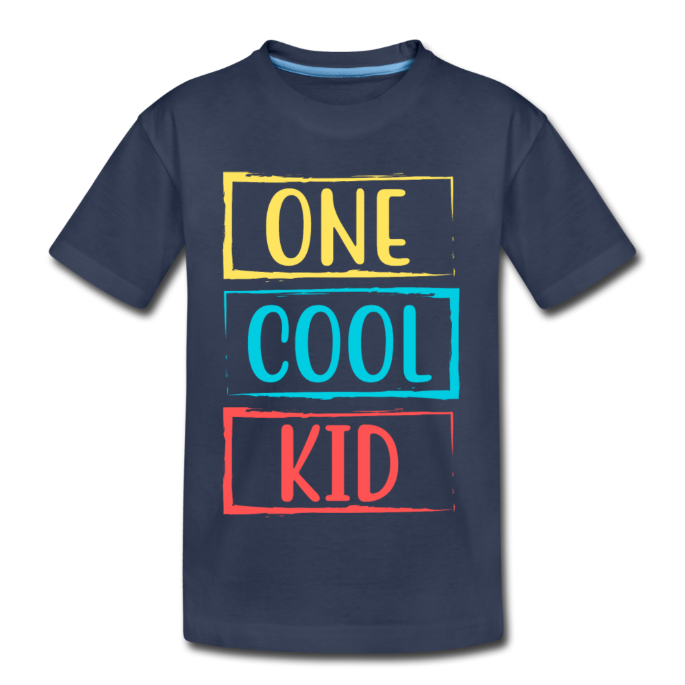 One Cool Kid Kids T-Shirt - navy