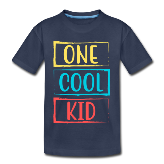 One Cool Kid Kids T-Shirt - navy