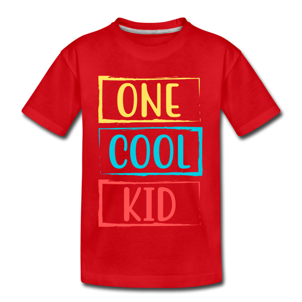 One Cool Kid Kids T-Shirt - red