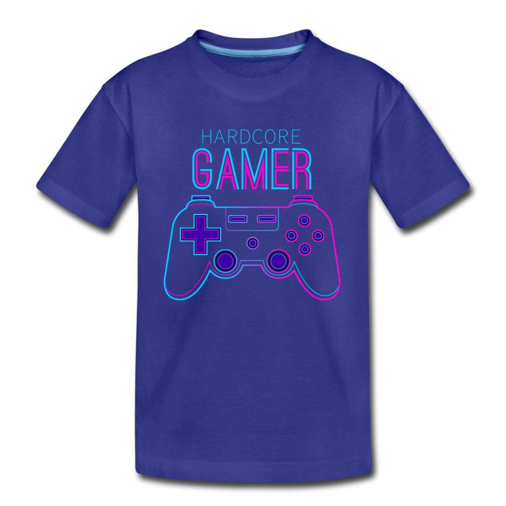 Hardcore Gamer Kids T-Shirt - royal blue