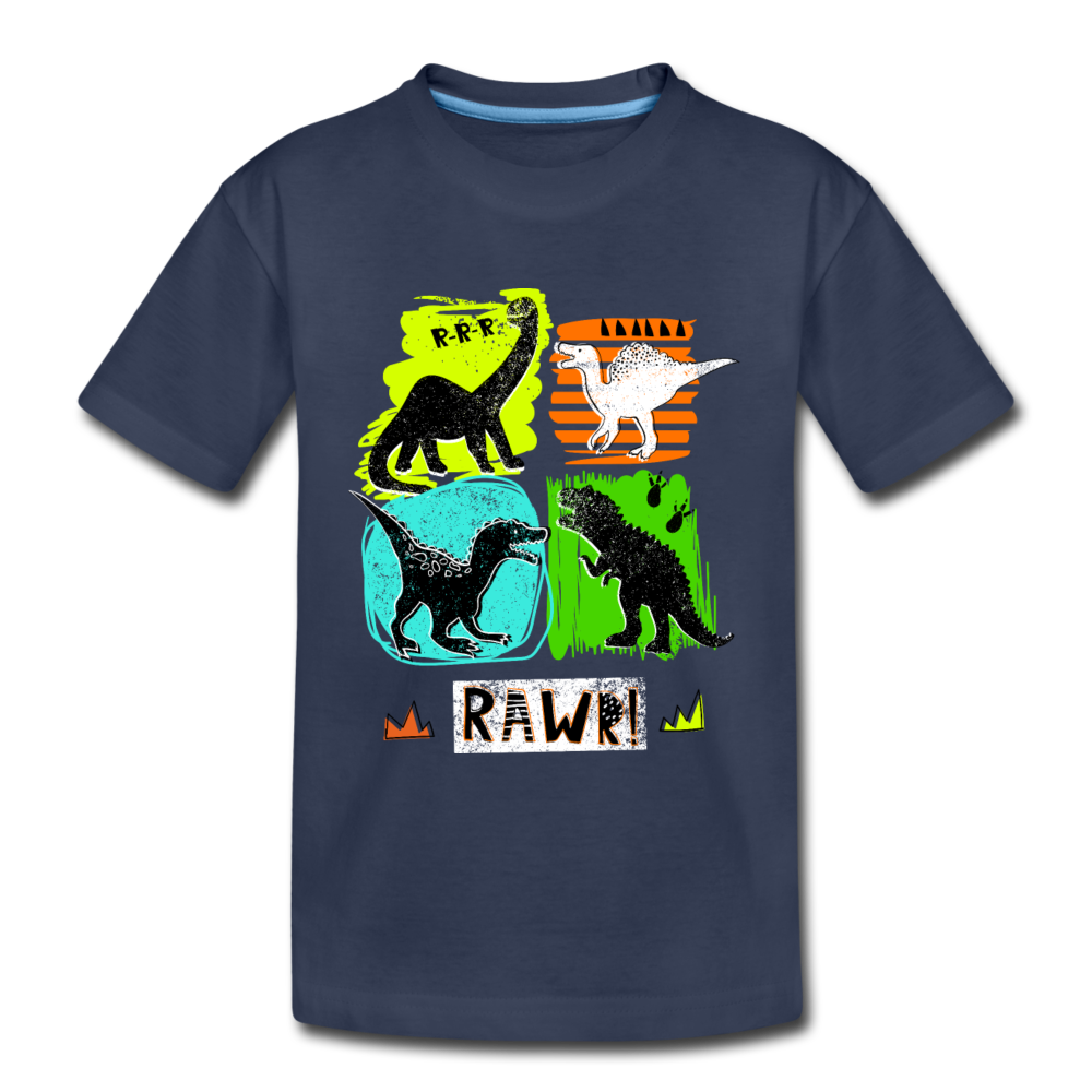 Dinosaurs Kids T-Shirt - navy
