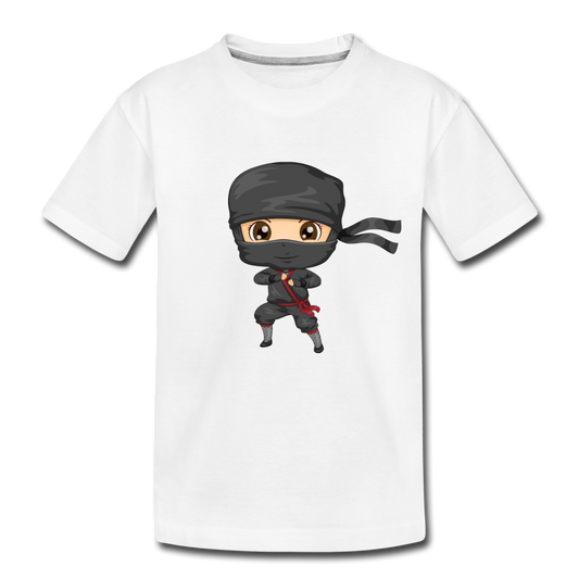 Ninja Cartoon Kids T-Shirt - white