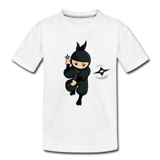 Ninja Cartoon Kids T-Shirt - white