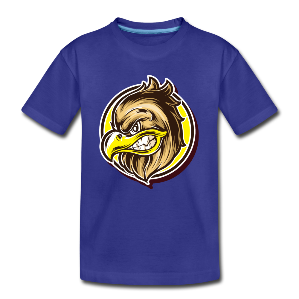 Eagle Head cartoon Kids T-Shirt - royal blue