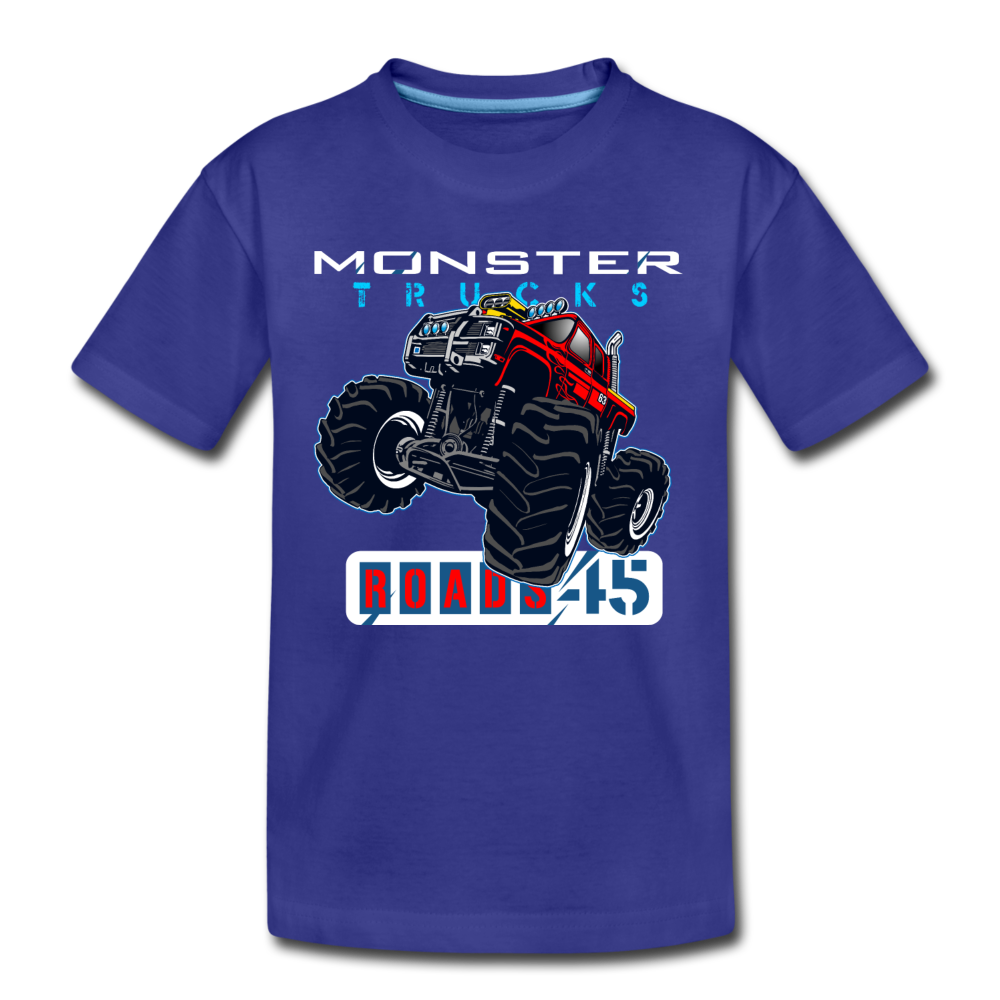 Monster Truck Kids T-Shirt - royal blue