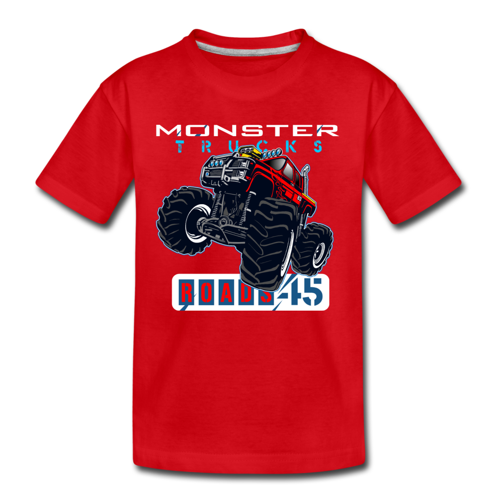 Monster Truck Kids T-Shirt - red