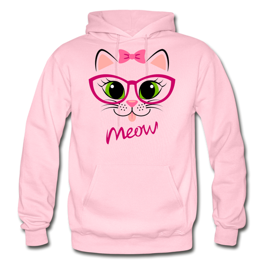 Cat Meow Hoodie - light pink