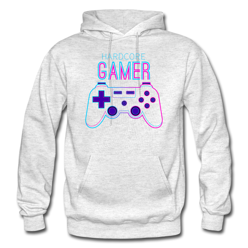 Hardcore Gamer Hoodie - light heather gray