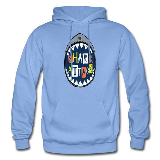 Shark Attack Hoodie - carolina blue