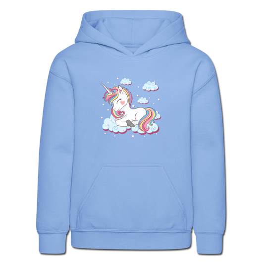 Unicorn Kids Hoodie Carolina Blue - carolina blue