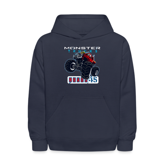 Monster Truck Kids Hoodie - navy