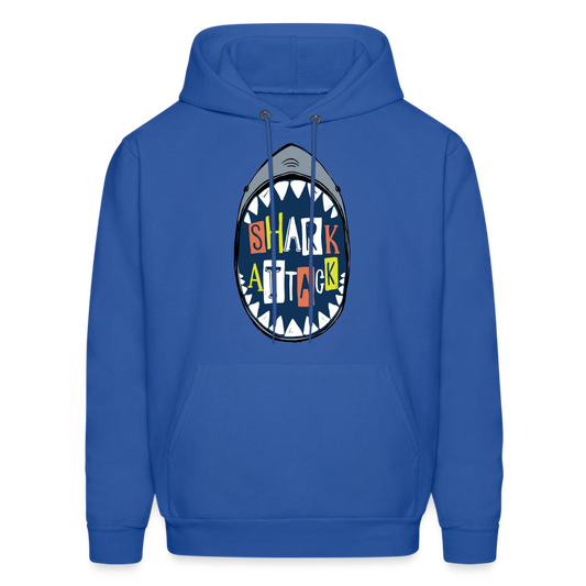 Shark Attack Hoodie - Blue - royal blue