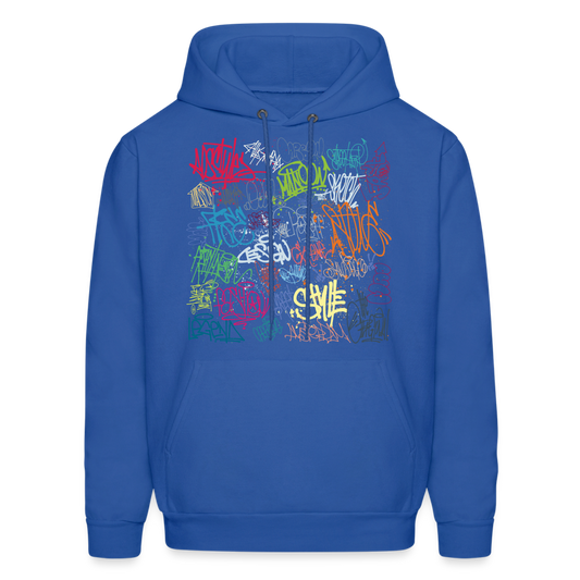 Graffiti Hoodie - royal blue