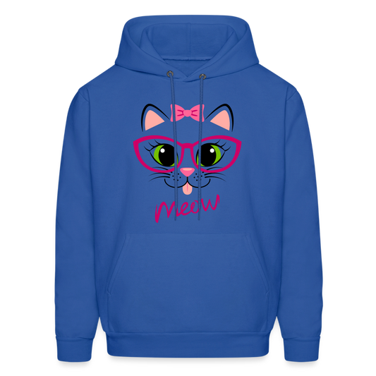 Meow Kitty Hoodie - royal blue