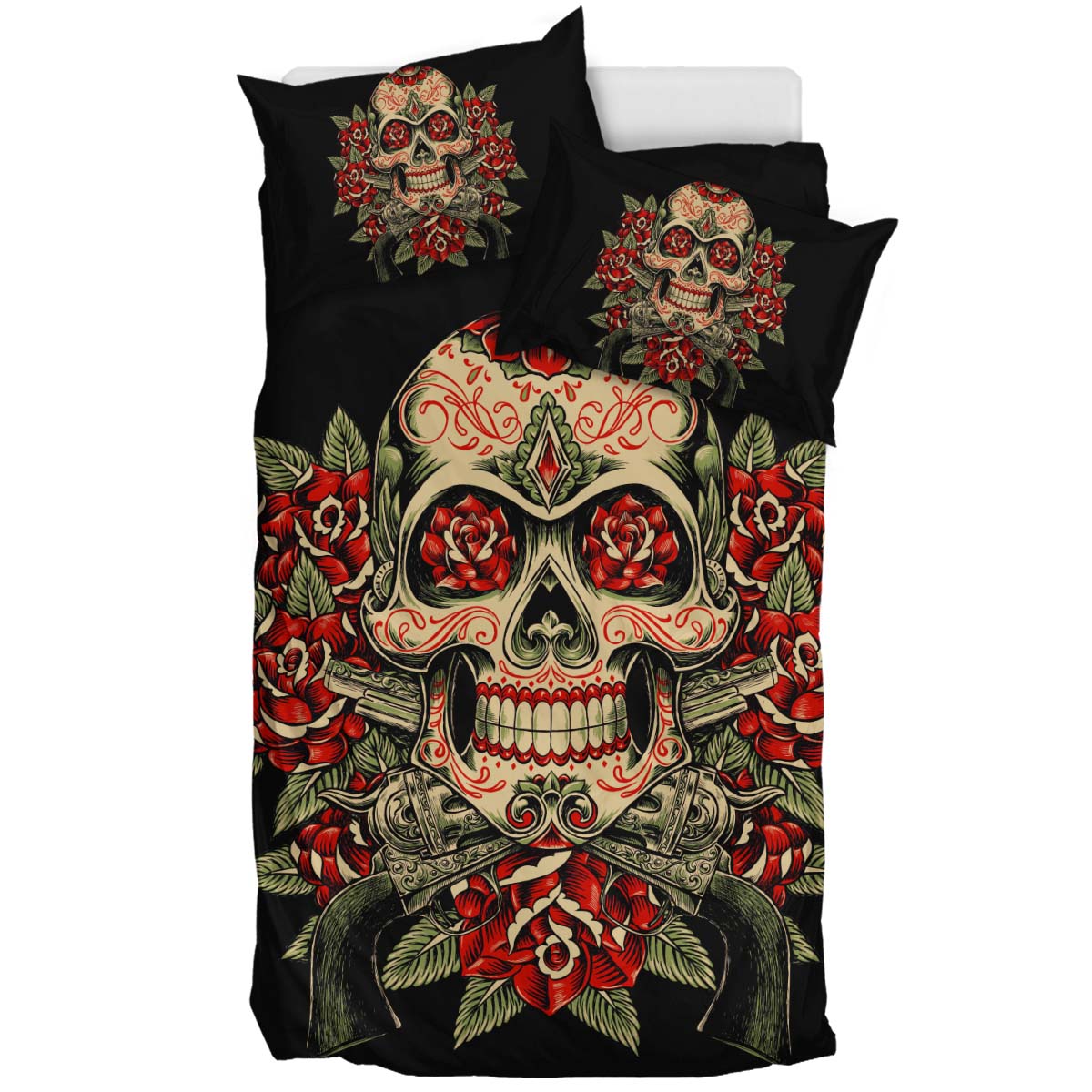 Skull and Roses - Bedding Set