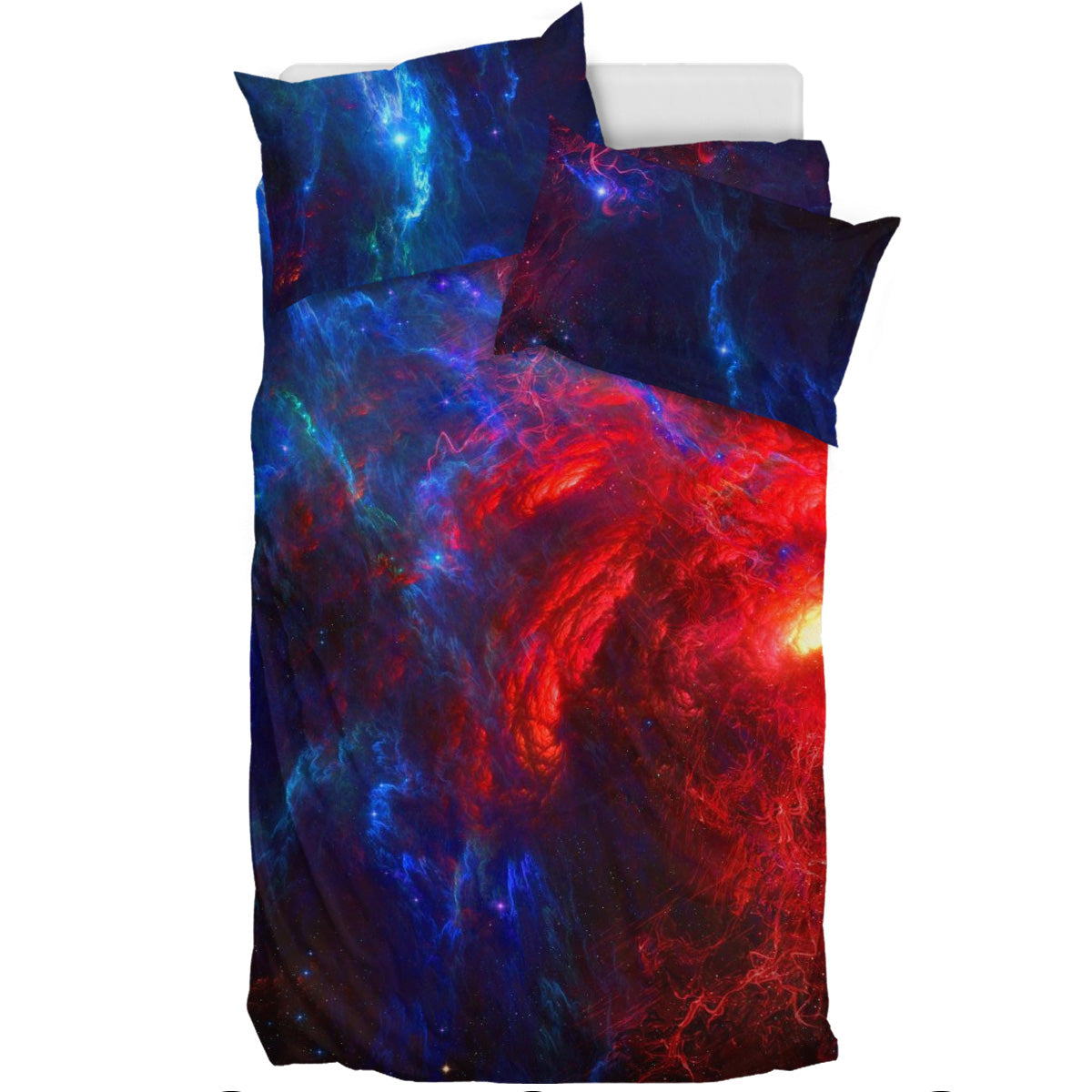 Blue Purple Galaxy Printed Bedding Set